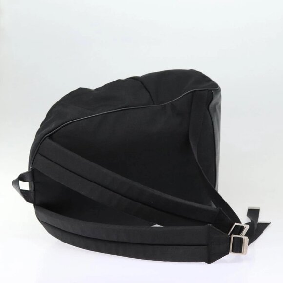 SAINT LAURENT Classic Hunter Backpack Canvas Black Silver Auth yk14364V - Picture 11 of 15